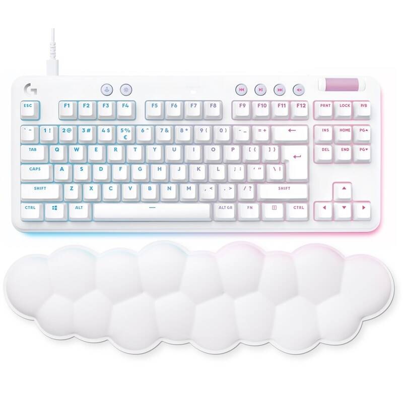 Klávesnice Logitech Gaming G713 TKL Mechanical Aurora Collection bílá