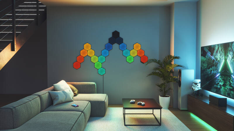 LED světlo Nanoleaf Shapes Black Hexagons Expansion Pack (3 ks) černé