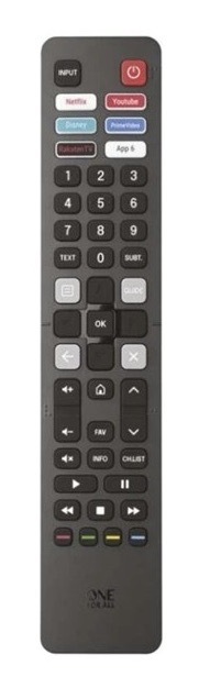 Ovladač One For All Univerzální pro TV HISENSE, dosah až 15 metrů