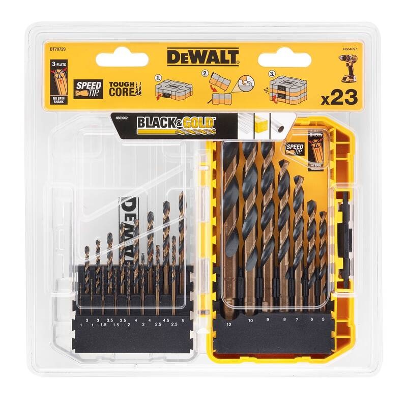 Sada vrtáků Dewalt DT70729-QZ 23 dílů