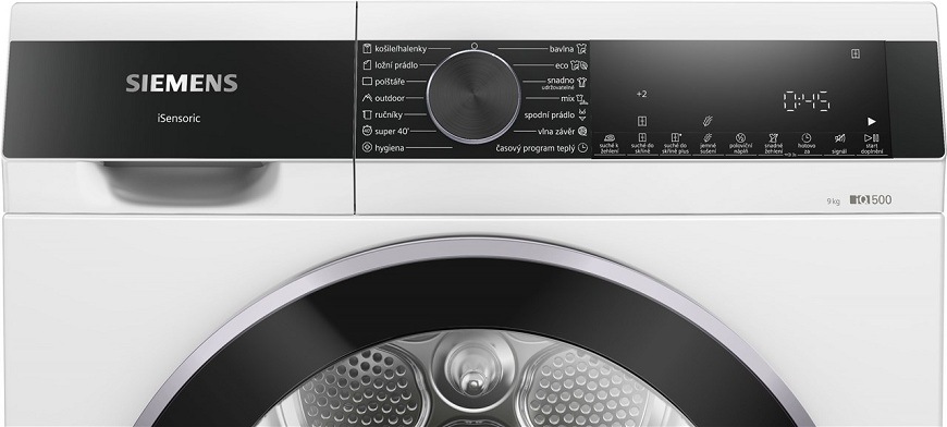 Sušička prádla Siemens iQ500 WQ43G2AMCS bílá SIEWQ43G2AMCS_panel