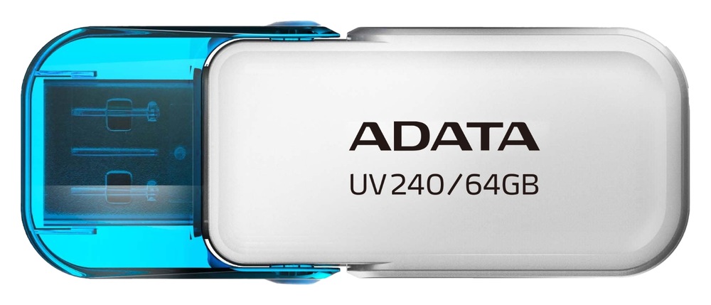 USB Flash ADATA Dash Drive UV240 64GB bílý Flash USB ADATA Dash Drive UV240 64GB USB 2.0 nabízí kapacitu 64 GB