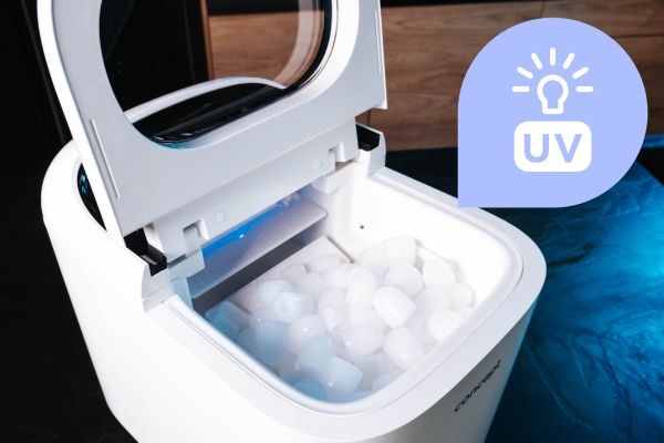 Výrobník ledu Concept VL1520 bílý Výrobník ledu Concept je vybaven UV lampou