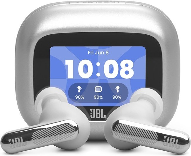 Bezdrátová sluchátka JBL Live Beam4, stříbrná barva