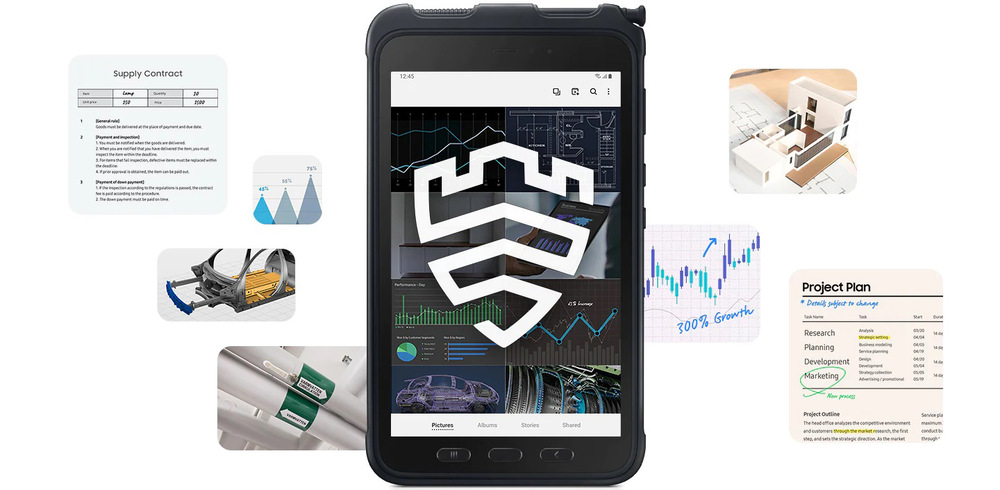Dotykový tablet Samsung Galaxy Tab Active3 černý