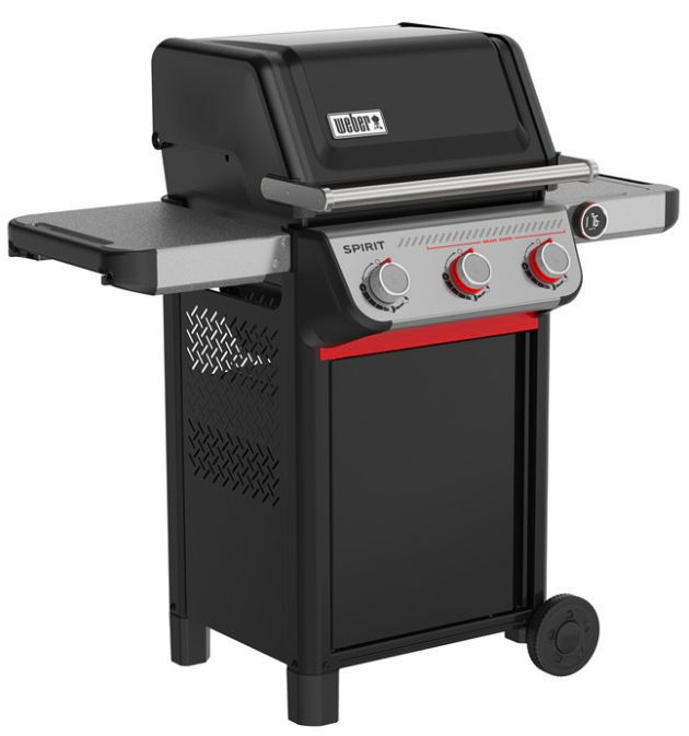 Plynový zahradní gril Weber Spirit EX-325 se třemi hořáky, černé provedení