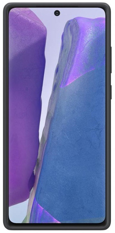 Kryt na mobil Samsung Silicone Cover na Galaxy Note20 černý Kryt na mobil Samsung Silicone Cover na Galaxy Note20 černý