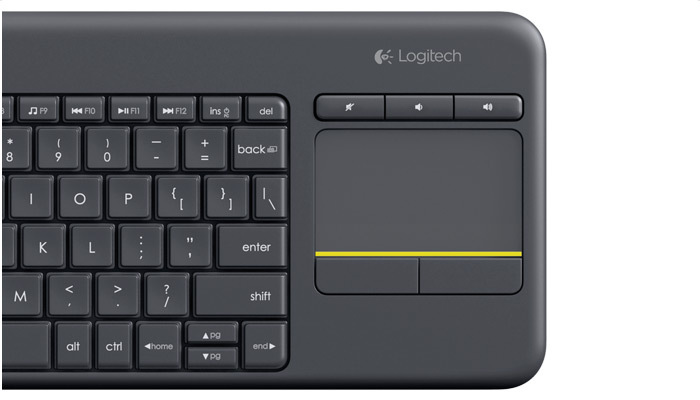 Klávesnice Logitech Wireless K400 Plus, US bílá Klávesnice Logitech Wireless K400 Plus, US bílá