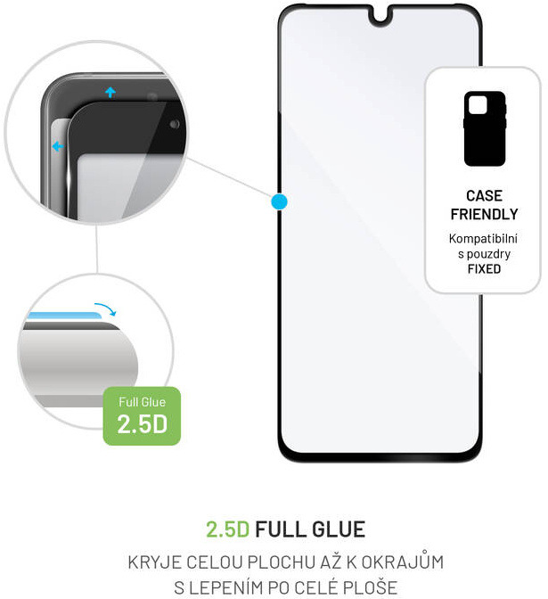 Tvrzené sklo FIXED Full-Cover na Infinix Note 12 černé Tvrzené sklo FIXED Full-Cover na Infinix Note 12 černé