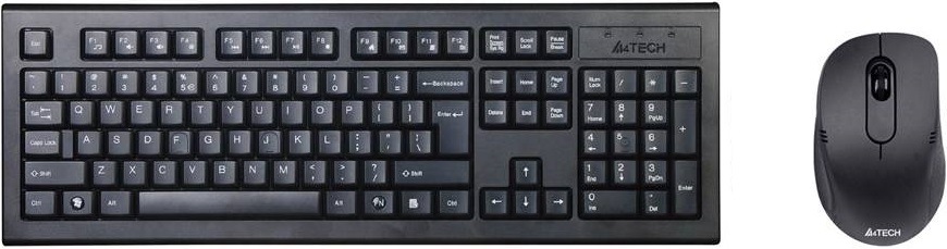 Klávesnice s myší A4Tech 7100N + V-Track optická myš, USB, CZ černá Klávesnice s myší A4Tech