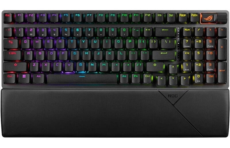 Klávesnice Asus ROG Strix Scope II 96 Wireless (ROG NX Snow/PBT) - US černá Klávesnice Asus ROG Strix Scope II 96 Wireless (ROG NX Snow/PBT) - US černá