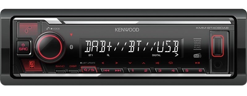 Autorádio KENWOOD KMM-BT408DAB černé