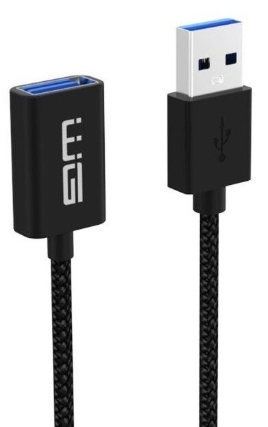 Kabel WG USB/USB prodlužovací, 3m černý
