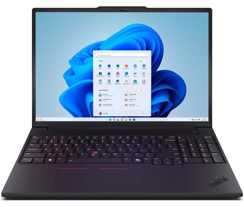 Notebook Lenovo ThinkPad P16v Gen 3 v černém provedení.