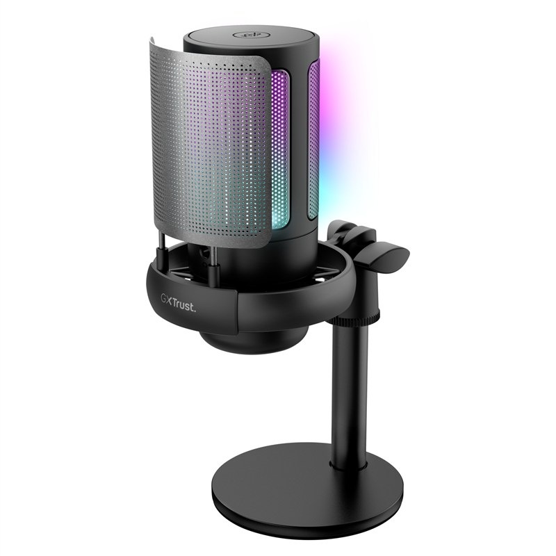 Mikrofon Trust GXT238 Auron, USB-C, RGB - černá barva