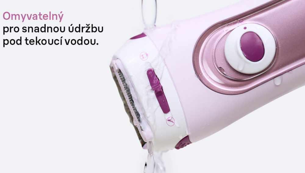 Holicí hlavice Braun Silk·épil LS5100 oplachovaná pod proudem tekoucí vody