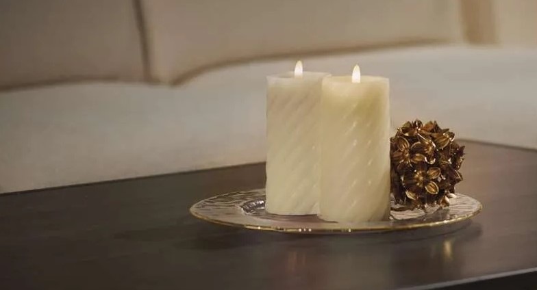 LED dekorace EMOS vosková svíčka, teplá bílá (2 ks)