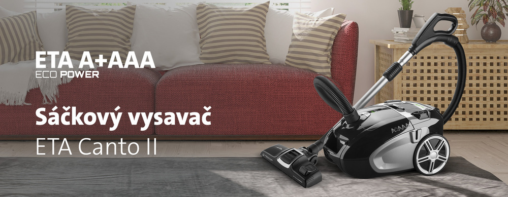 Podlahový vysavač ETA Canto II 2492 90020 stříbrný/šedý Podlahový vysavač ETA Canto II 2492 90020 stříbrný/šedý