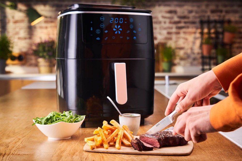 Fritéza horkovzdušná Tefal FW201815 Easy Fry & Steam 3v1 černá Tefal FW201815 Easy Fry Grill & Steam