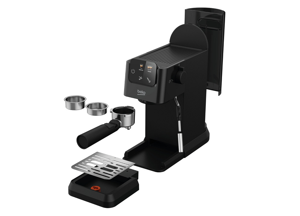 Pákový kávovar Beko Caffe experto CEP5302B černý Pákový kávovar Espresso Beko CEP5302B, černá, dvě sítka