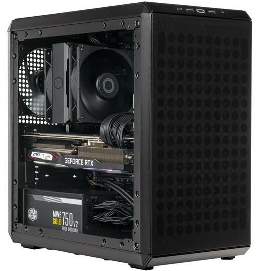 Case Cooler Master MasterBox Q300L V2 černá Detail obrázku PC skříně.