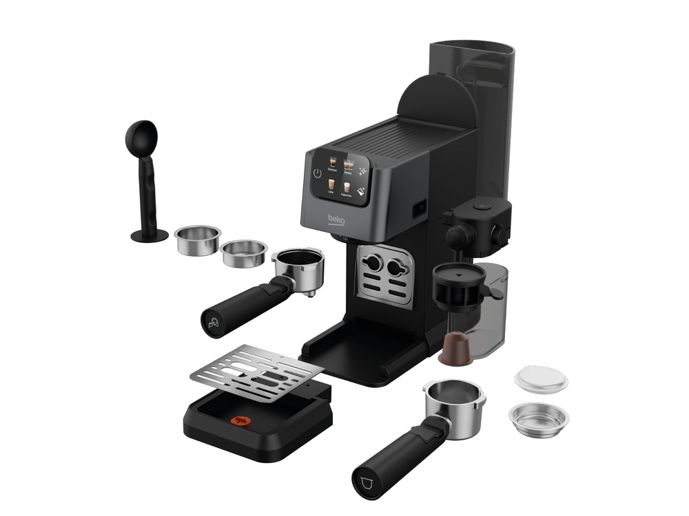 Pákový kávovar Beko Caffe experto CEP5464DX černý Pákový kávovar Beko CEP5464DX