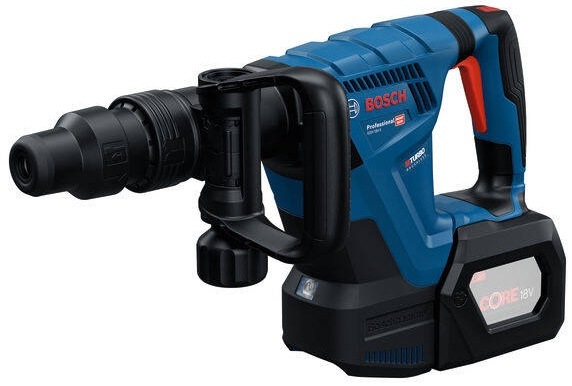 Kladivo Bosch Professional GSH 18V-5 (bez baterie) Detail sekacího kladiva Bosch Professional GSH 18V-5 s bezuhlíkovým motorem a 18V baterií