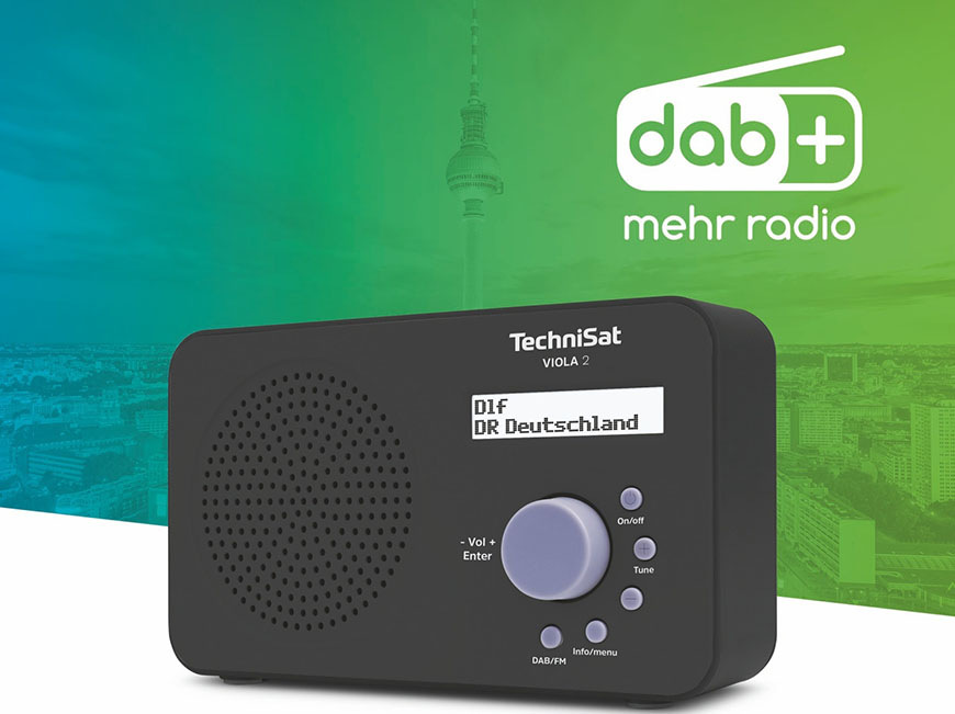 Radiopřijímač s DAB+ TechniSat VIOLA 2 černý Radiopřijímač DAB+ Technisat VIOLA 2, černý