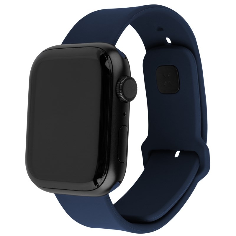 Řemínek FIXED Silicone Sporty Strap na Apple Watch 42/44/45mm modrý