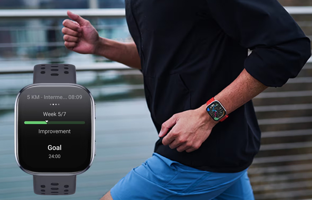 Chytré hodinky Amazfit Bip 6 šedé/zlaté