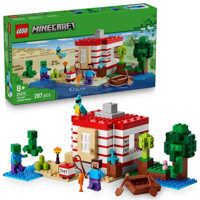Stavebnice LEGO® Minecraft® 21275 TNT dům v džungli Stavebnice LEGO® Minecraft® 21275 TNT dům v džungli
