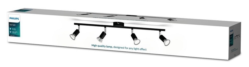 Bodové svítidlo Philips Limbali, 4xGU10 černé philips_limbali