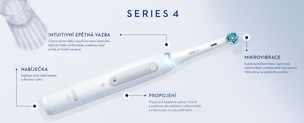 Zubní kartáček Oral-B iO Series 4 Matt Black + Quite White DUO Pack Zubní kartáček Oral-B iO Series 4 Matt Black + Quite White DUO Pack