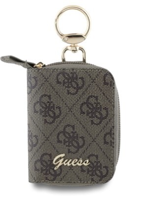 Klíčenka Guess PU 4G Script Logo hnědá