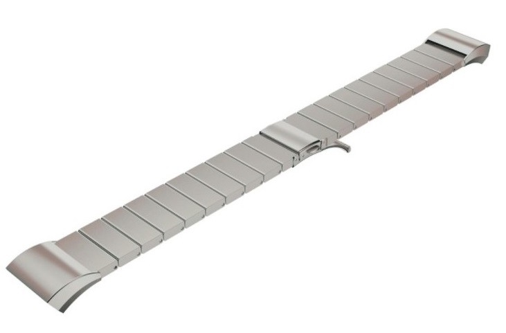 Řemínek WG na Samsung Fit2 (R360), kovový rovný stříbrný
