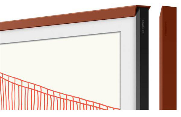 Výměnný rámeček Samsung pro Frame TV s úhlopříčkou 55" (2021), Zkosený design - cihlový