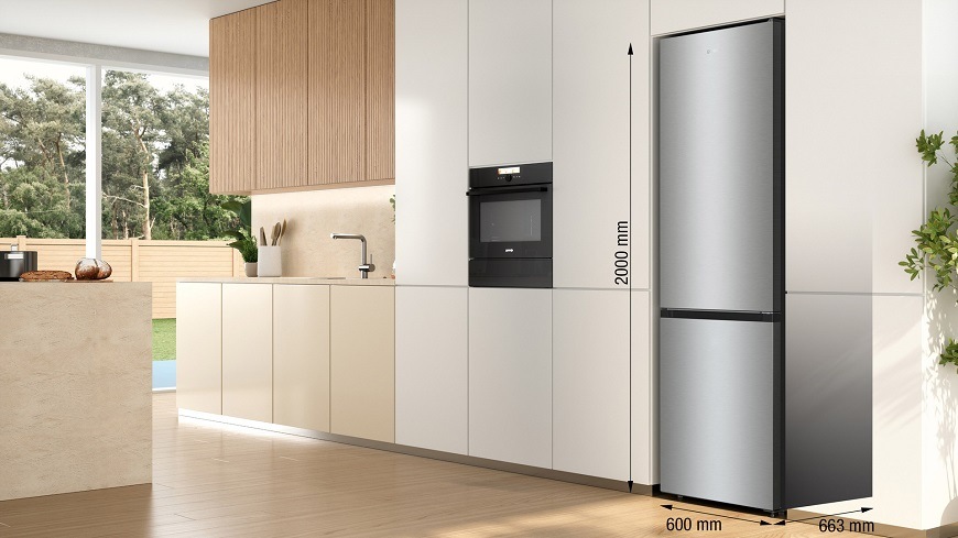 Kombinovaná chladnička Gorenje NRC620BSXL4, nerezová