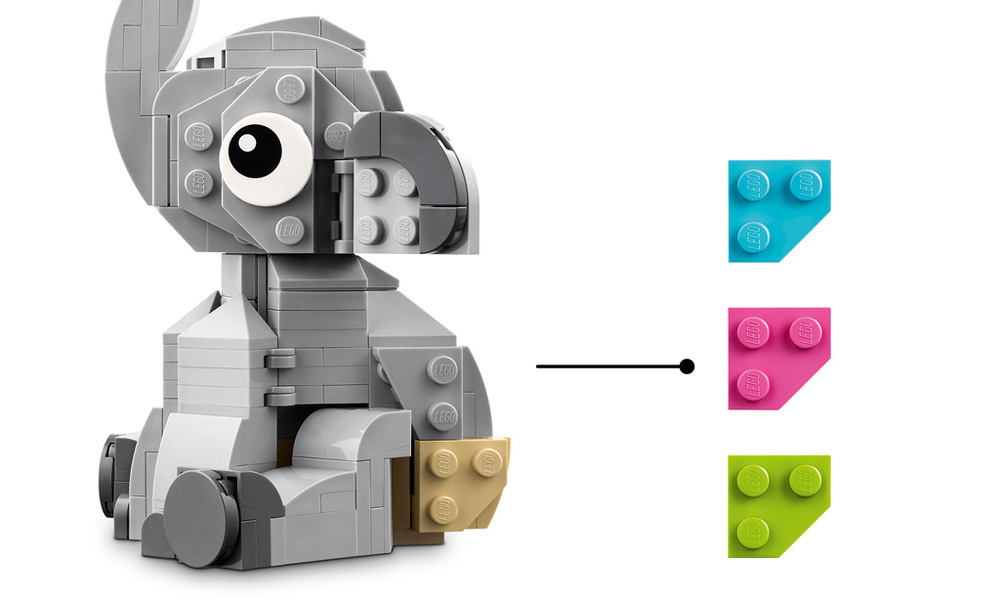 Stavebnice LEGO® Iconic 40814 Slůně na obloze Slůně na obláčkové základně s měsícem a hvězdami vytváří jemnou dekoraci pro dospělé.