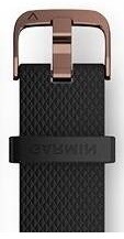 Řemínek Garmin Quick Release 20mm, silikonový černý, růžovozlatá přezka