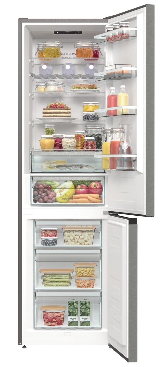 Kombinovaná chladnička Gorenje NRC620BSXL4, nerezová, technologie AdaptTech