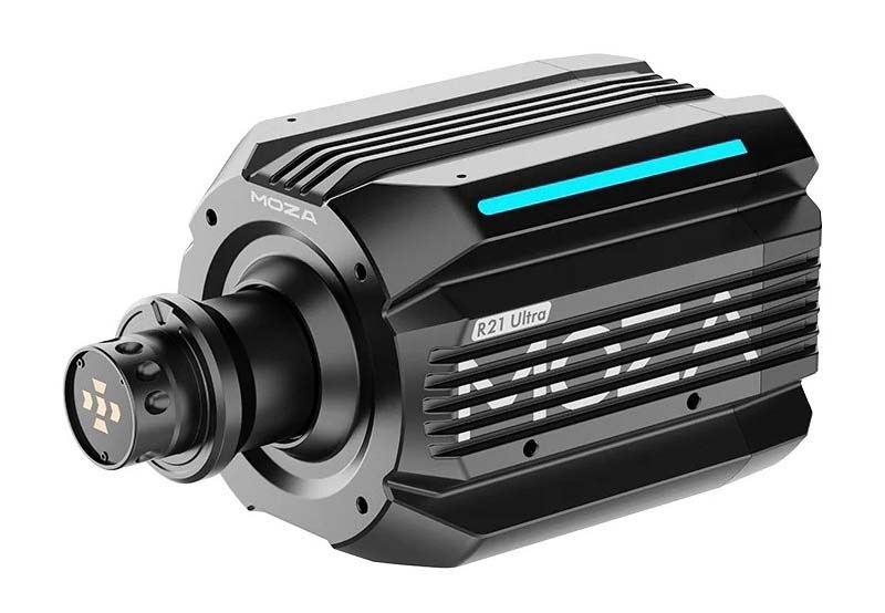 Herní volant Moza Racing R21 Ultra Direct Drive v černé barvě.