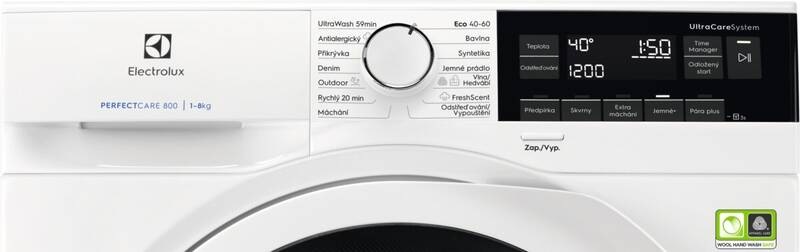 Pračka Electrolux UltraCare 800 EW8F348WC bílá Pračka Electrolux UltraCare 800 EW8F348WC bílá