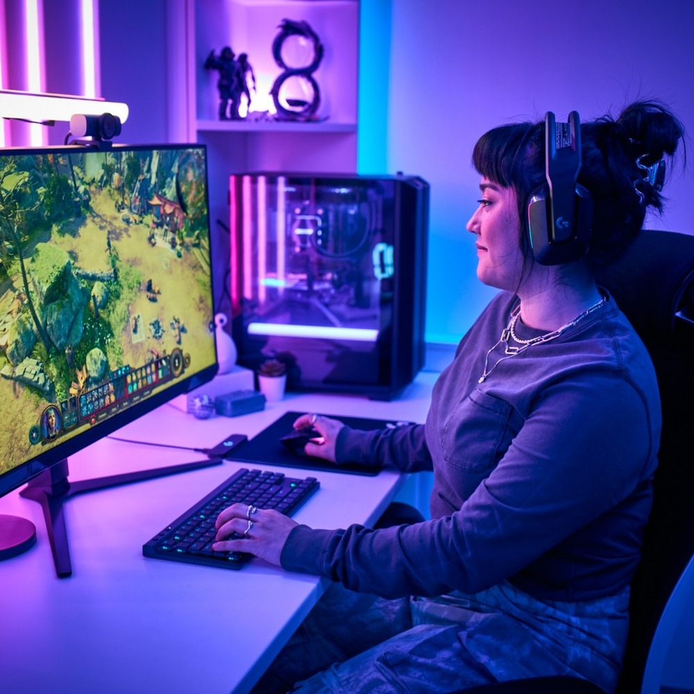 Klávesnice Logitech G515 TKL Lightspeed, US INT'L layout černá
