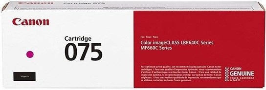 Purpurový toner Canon 075 M, 6363C002 s výtěžností 1300 stran