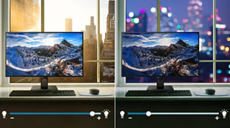 Monitor Philips 24B1U5301H/00 černý Světelný senzor LightSensor u monitoru Philips 24B1U5301H/00 23,8"