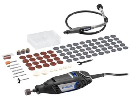 Přímá bruska Dremel 3200 (3200 1/90) elektrická gravírka s 90 ks příslušenství a ohebnou hřídelí