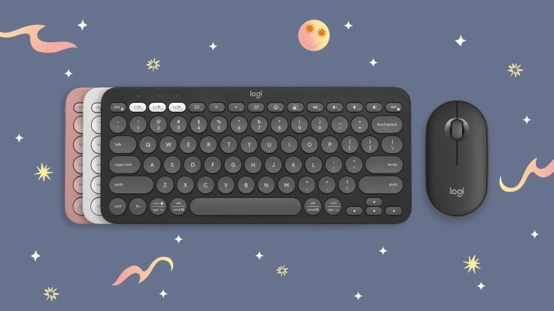 Klávesnice s myší Logitech Pebble 2 Combo for Mac, US INT'L grafitová