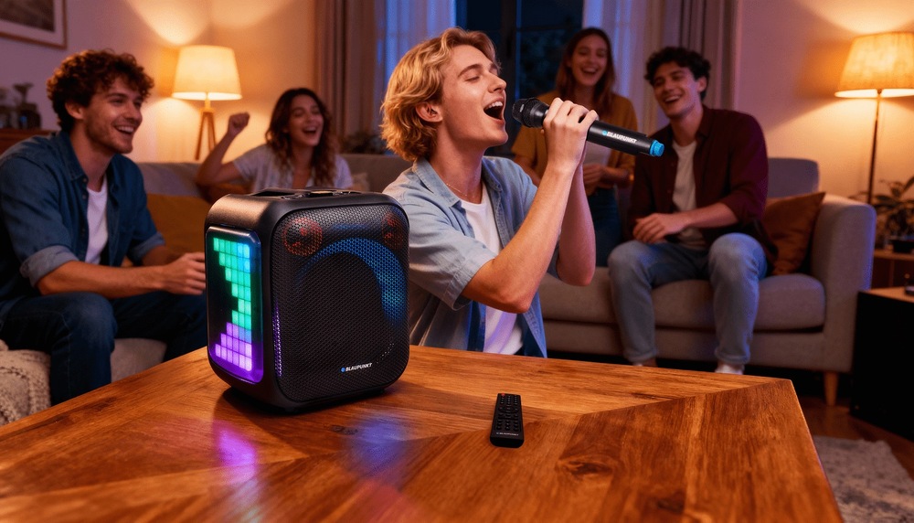 Reproduktor disponuje LED osvětlením