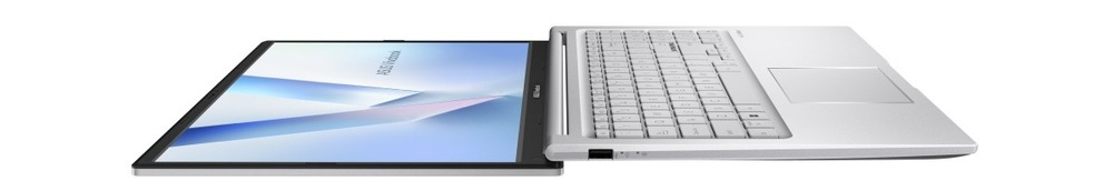 Položený notebook Asus Vivobook 15 otevřený na 180°
