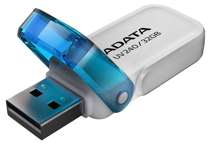USB Flash ADATA Dash Drive UV240 32GB bílý Flash USB ADATA Dash Drive UV240 32GB USB 2.0 s automatickým zálohováním dat díky Backup ToGo